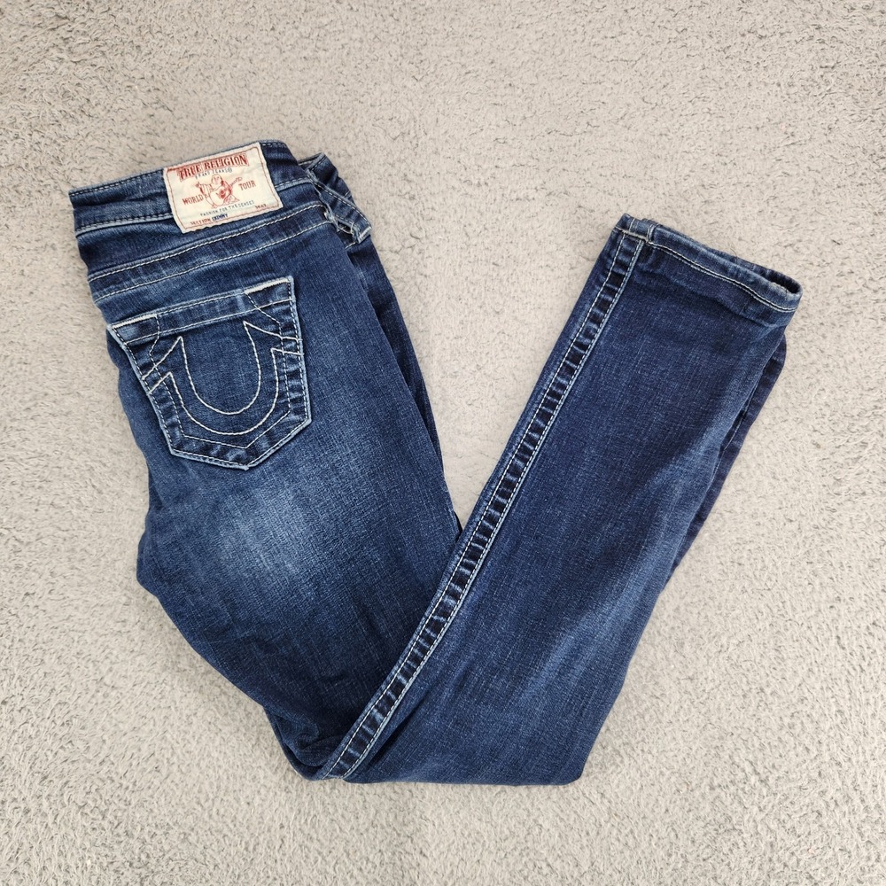 True Religion Skinny Sterling Jeans Womens Size 26 Blue